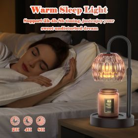 RAINBEAN Candle Warmer Lamp With Dimme Timer Adjustable Height,Electric Candle Lamp Warmer For Jar Candles,Home Decor Valentines Day Gifts For Daughte