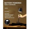 Cordless Table Lamp, Portable LED Desk Lamp, 5000mAh Battery Operated, 3 Color Stepless Dimming Up, For Restaurant Bedroom Bars Outdoor Party Camping