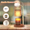 RAINBEAN Candle Warmer Lamp, Adjustable Height Electric Candle Warmer With Timer And Dimmer Vintage Wax Warmer Light For Jar Candles Home Decor Gifts