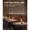 Cordless Table Lamp, Portable LED Desk Lamp, 5000mAh Battery Operated, 3 Color Stepless Dimming Up, For Restaurant Bedroom Bars Outdoor Party Camping