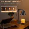 Candle Warmer Lamp With Timer, Electric Candle Warmer Adjustable Height Wax Warmer Compatible With Scented Candle For Vintage Home Room Decor House Wa