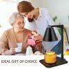 Candle Warmer Lamp With Timer, Electric Candle Warmer Adjustable Height Wax Warmer Compatible With Scented Candle For Vintage Home Room Decor House Wa