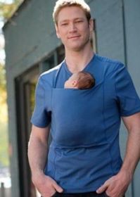 Leisure mother kangaroo multifunction vest (Option: Blue-M-Men)