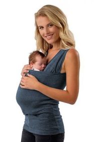 Leisure mother kangaroo multifunction vest (Option: Grey-XXL-Women)
