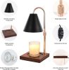 Candle Warmer Lamp With Timer Dimmer Adjustable Height, Wood Base Electric Top Down Melting Wax Melt Warmer For Jar Candles, Home Bedroom Decor House