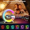 2024 New Wireless Speaker Charger, Ambient Light With Wireless Charging, Table Lamp, Bedside Lamp With Alarm Clock And Charging, Bedside Lamp For Bedr